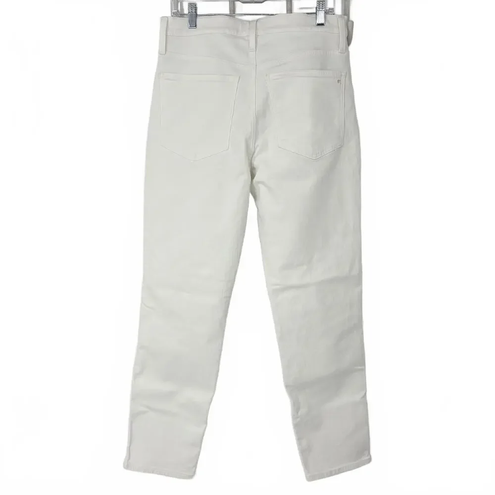 NWT Madewell Stovepipe High-Rise White Denim Jeans Women's size 30